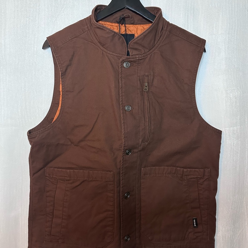 Prana Mens Trembly vest stout medium NWT cargo vest  outdoor